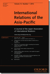 International Relations of the Asia-Pacific Vol 12, No1